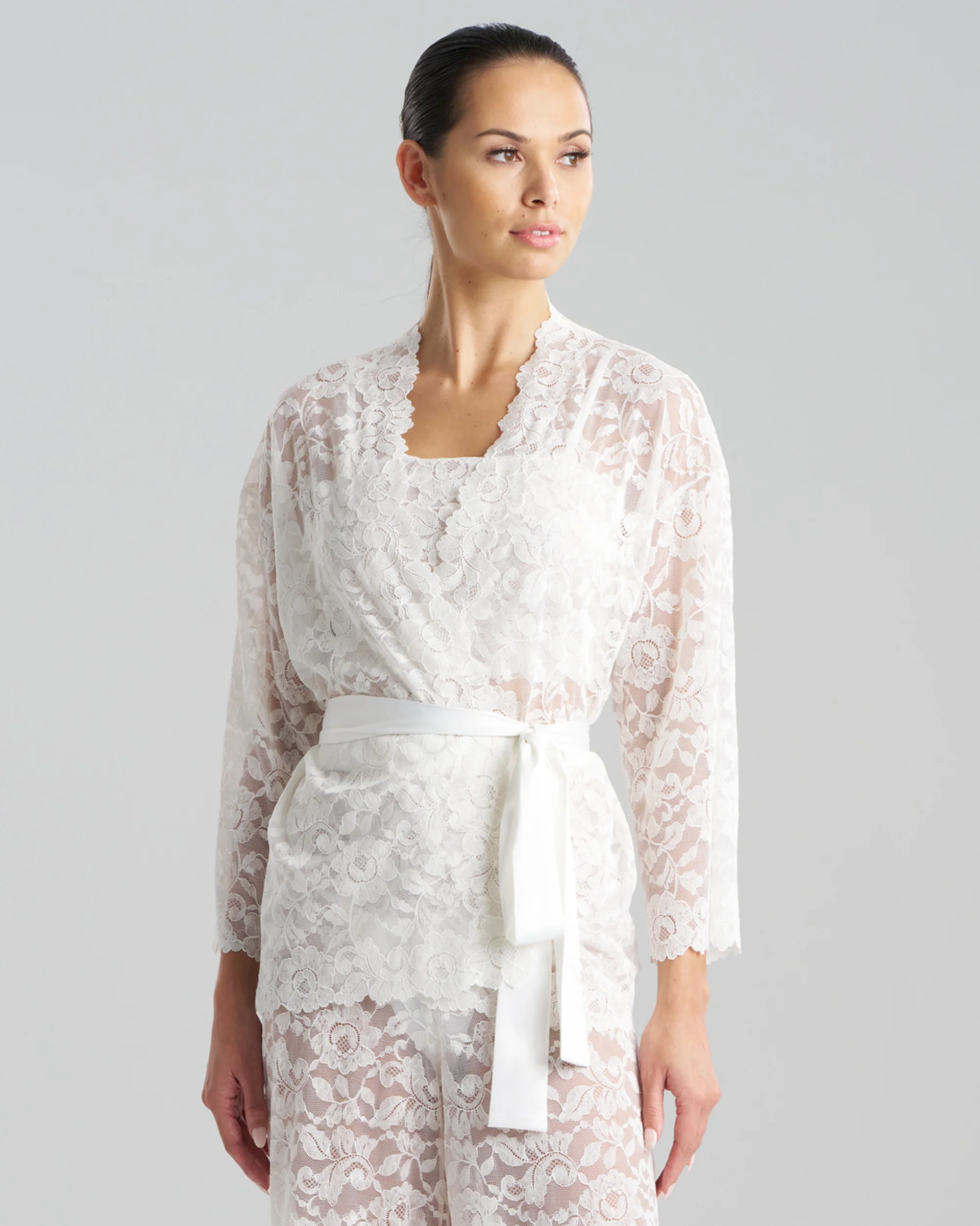 Allover Lace Wide Sleeve Wrap - Image 4