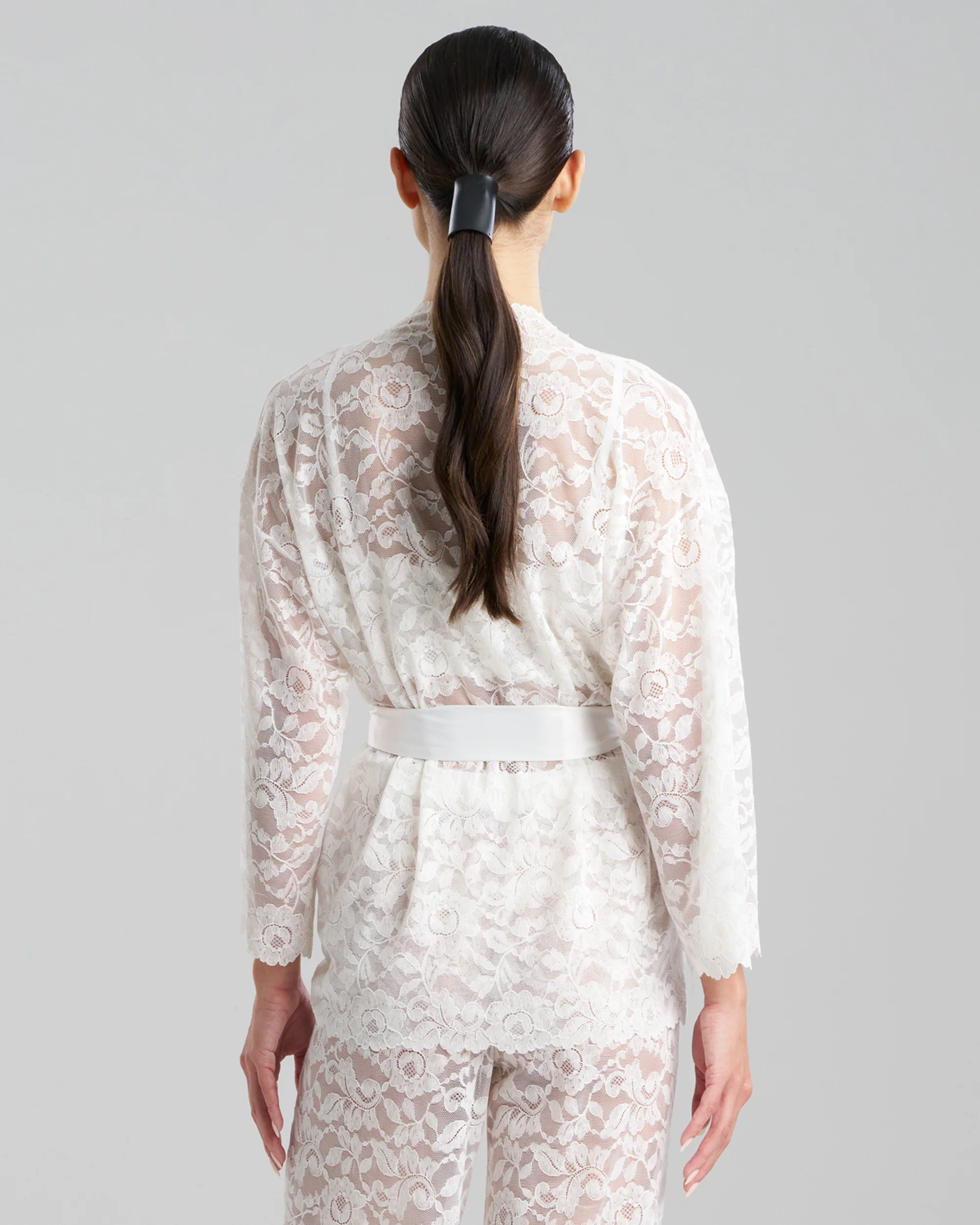 Allover Lace Wide Sleeve Wrap - Image 5